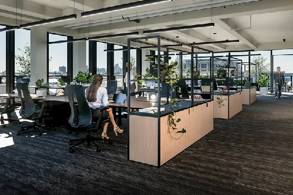 open office area interior