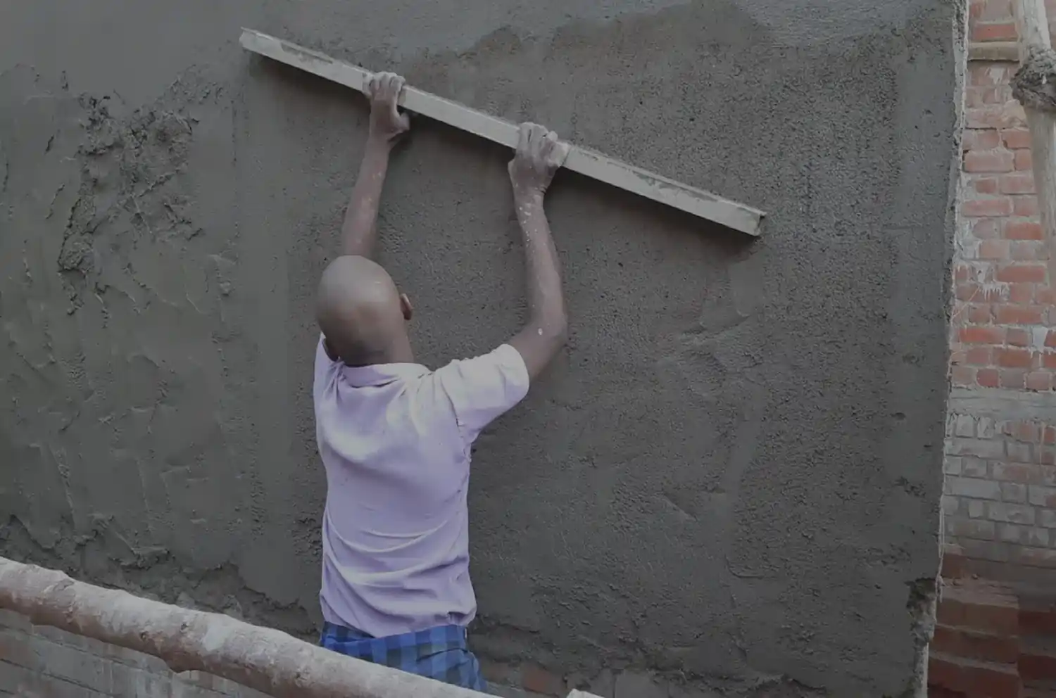 plaster on wall